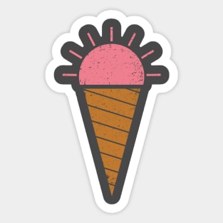 Pink Ice Cream Sticker